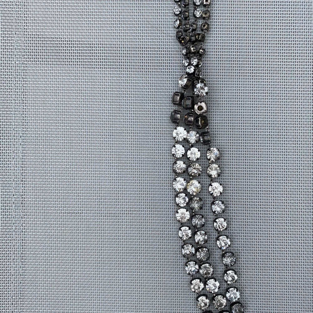 Simply Vera Silver Sparkle Necklace with Black Tie - Picture 6 of 12